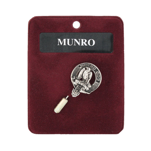 Art Pewter Lapel Pin Munro - Heritage Of Scotland - MUNRO