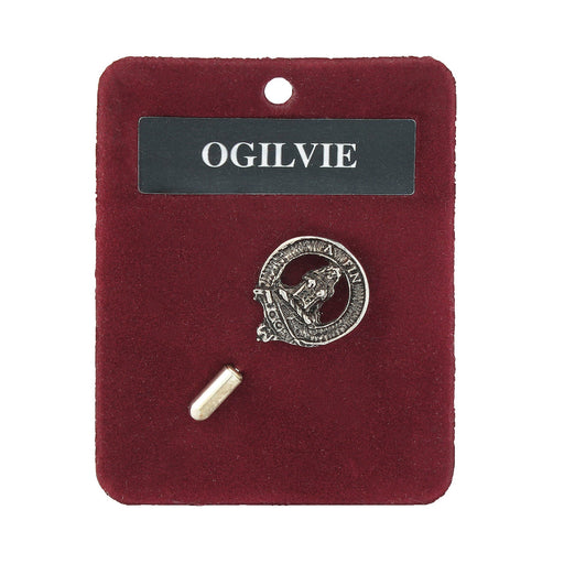 Art Pewter Lapel Pin Ogilvie - Heritage Of Scotland - OGILVIE