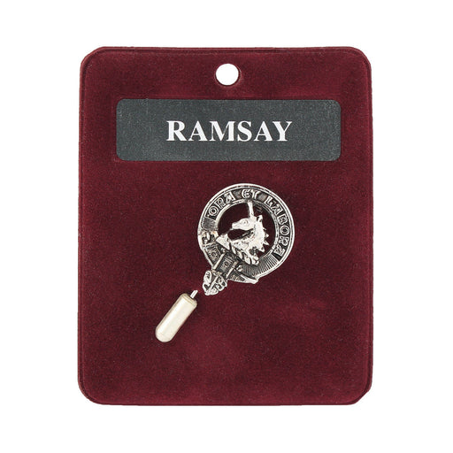 Art Pewter Lapel Pin Ramsay - Heritage Of Scotland - RAMSAY