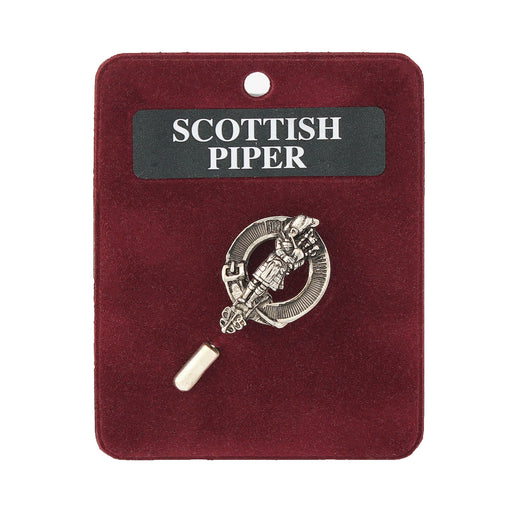 Art Pewter Lapel Pin Scots Piper - Heritage Of Scotland - SCOTS PIPER