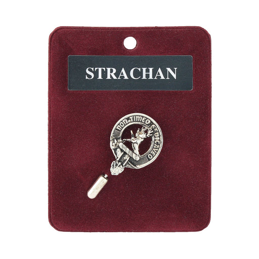 Art Pewter Lapel Pin Strachan - Heritage Of Scotland - STRACHAN