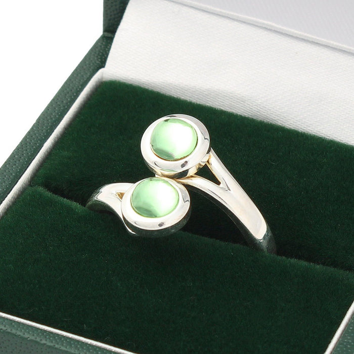 Art Pewter Ring August - Heritage Of Scotland - AUGUST (PERIDOT)