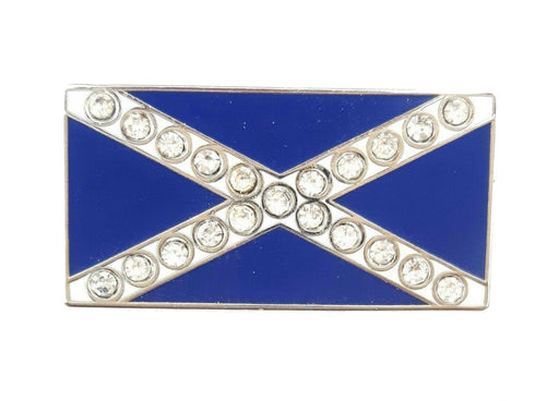 Badge Saltire Flag With Rhinestones - Heritage Of Scotland - NA