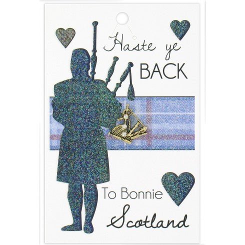 Bagpipe Pin Haste Ye Back - Heritage Of Scotland - N/A