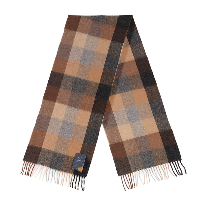 Balmoral 100% Cashmere Woven Scarf Natural - Heritage Of Scotland - NATURAL