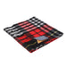 Balmoral 100% Cashmere Woven Scarf Red/Check - Heritage Of Scotland - RED/CHECK