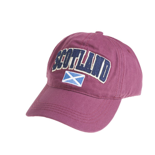 Baseball Cap Scotland - Heritage Of Scotland - BURGUNDY