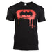 Batman Spray Paint Tshirt - Heritage Of Scotland - BLACK