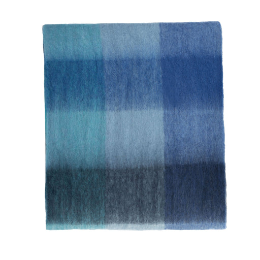 Blanket Scarf Bright Blue Check - Heritage Of Scotland - BRIGHT BLUE CHECK