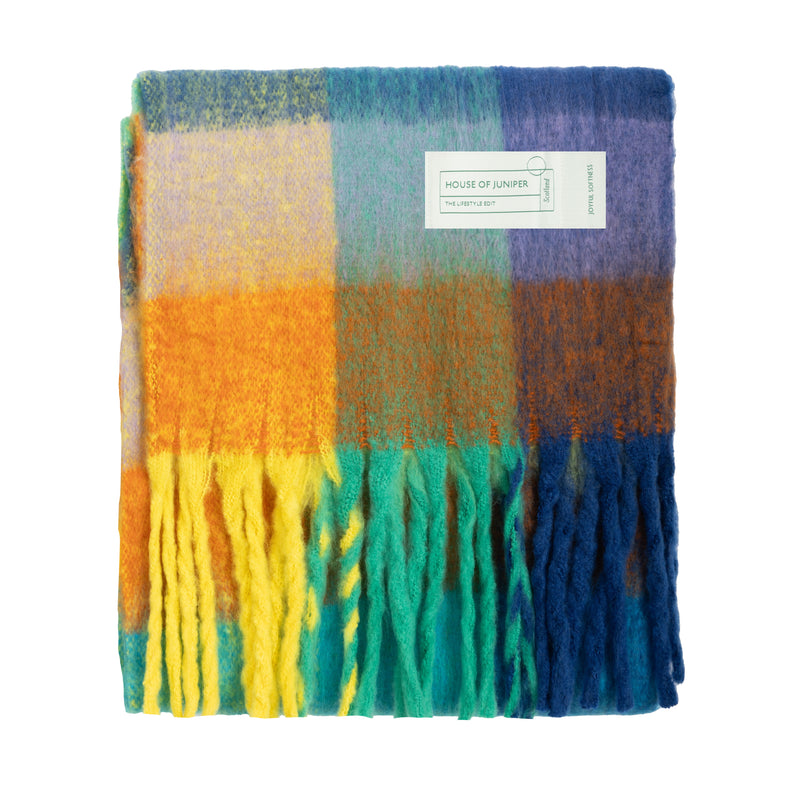 Blanket Scarf Multi Check - Heritage Of Scotland - MULTI CHECK