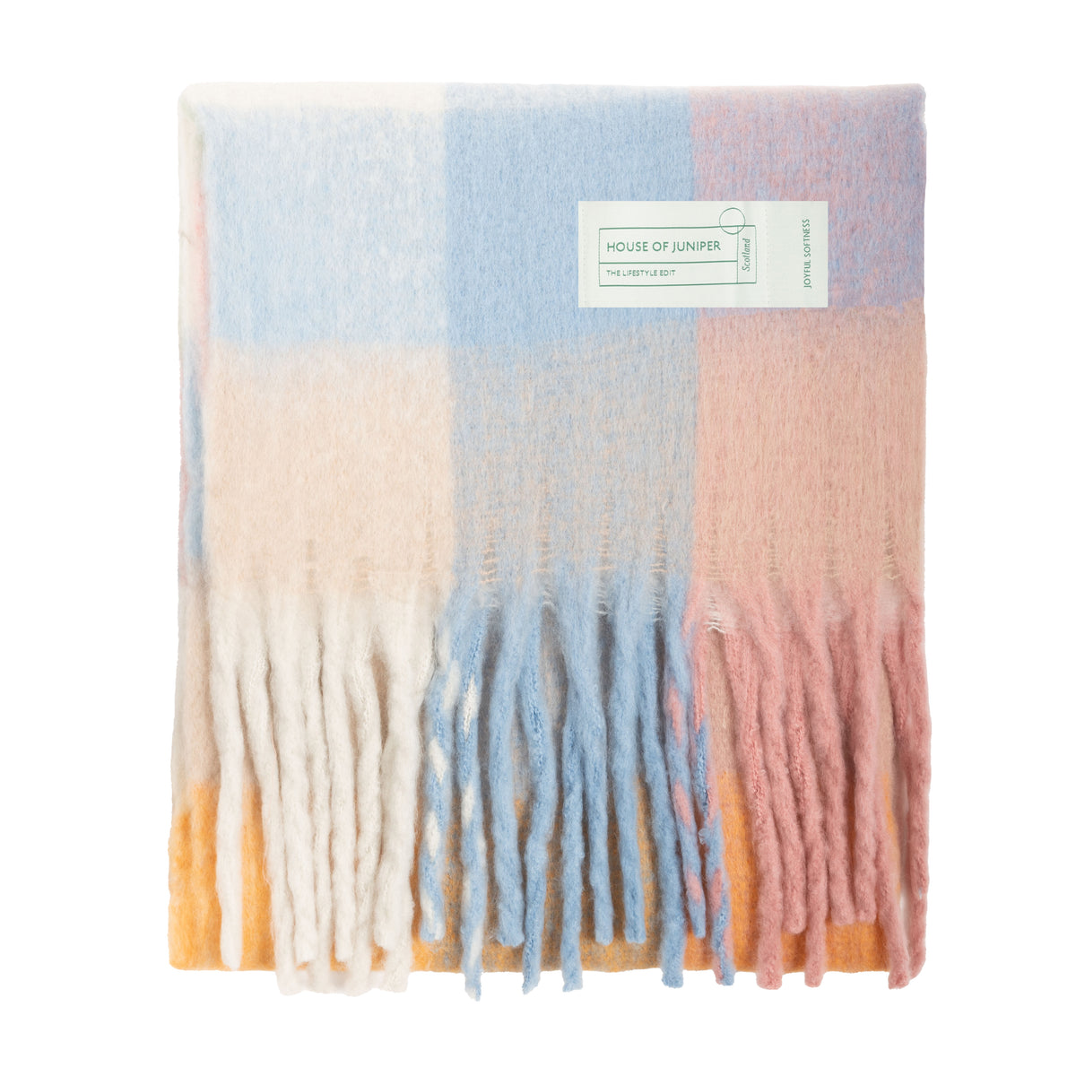 Blanket Scarf Pastel Check Heritage of Scotland — Heritage Of