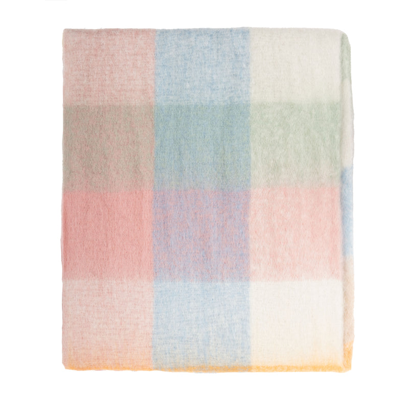 Blanket Scarf Pastel Check - Heritage Of Scotland - PASTEL CHECK