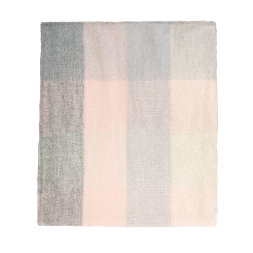 Blanket Scarf Pink/Grey Check - Heritage Of Scotland - PINK/GREY CHECK