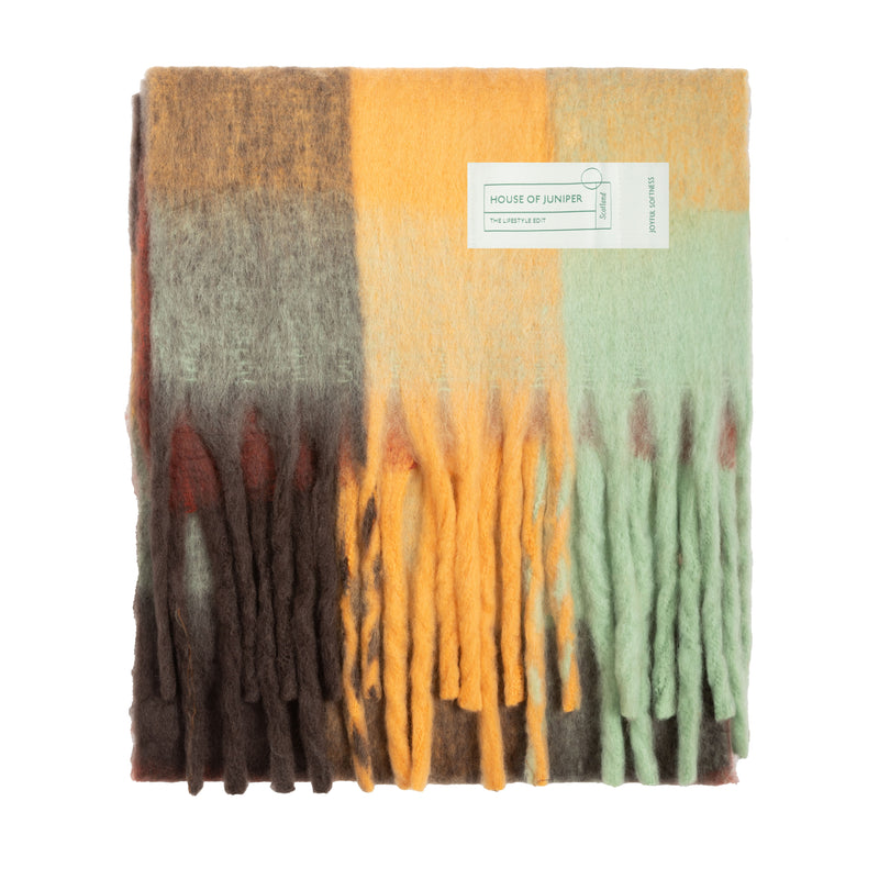 Blanket Scarf Spice Check - Heritage Of Scotland - SPICE CHECK