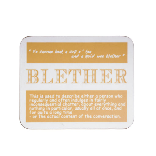 Blether Dialect Coaster - Heritage Of Scotland - NA