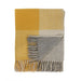 Block Check Herringbone Blanket Natural Ochre - Heritage Of Scotland - NATURAL OCHRE