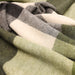 Block Check Herringbone Knee Blanket Natural Green - Heritage Of Scotland - NATURAL GREEN