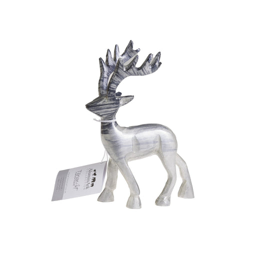 Brushed Silver Stag Xl 16 Cm - Heritage Of Scotland - SILVER