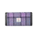 Bute Long Purse Bold Purple Check - Heritage Of Scotland - BOLD PURPLE CHECK
