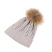 Cable Pom Hat Ft Drift/Natural - Heritage Of Scotland - DRIFT/NATURAL