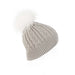 Cable Pom Hat Ft Drift/White - Heritage Of Scotland - DRIFT/WHITE