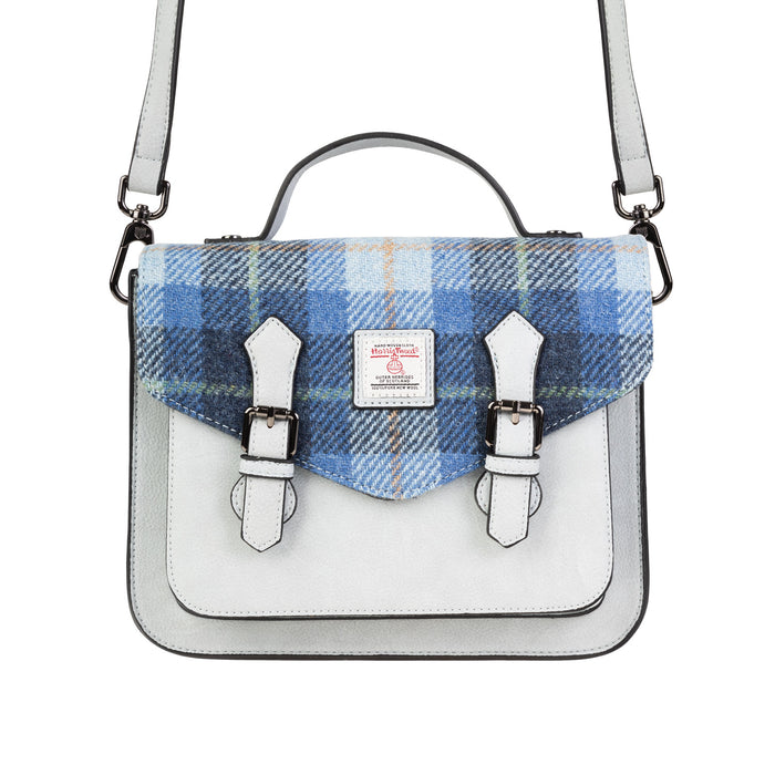 Calton Satchel Blue Tartan - Heritage Of Scotland - BLUE TARTAN