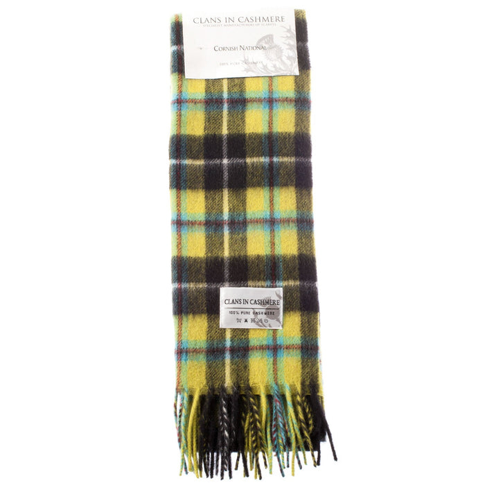 Cashmere Scottish Tartan Clan Scarf Cornish National - Heritage Of Scotland - CORNISH NATIONAL