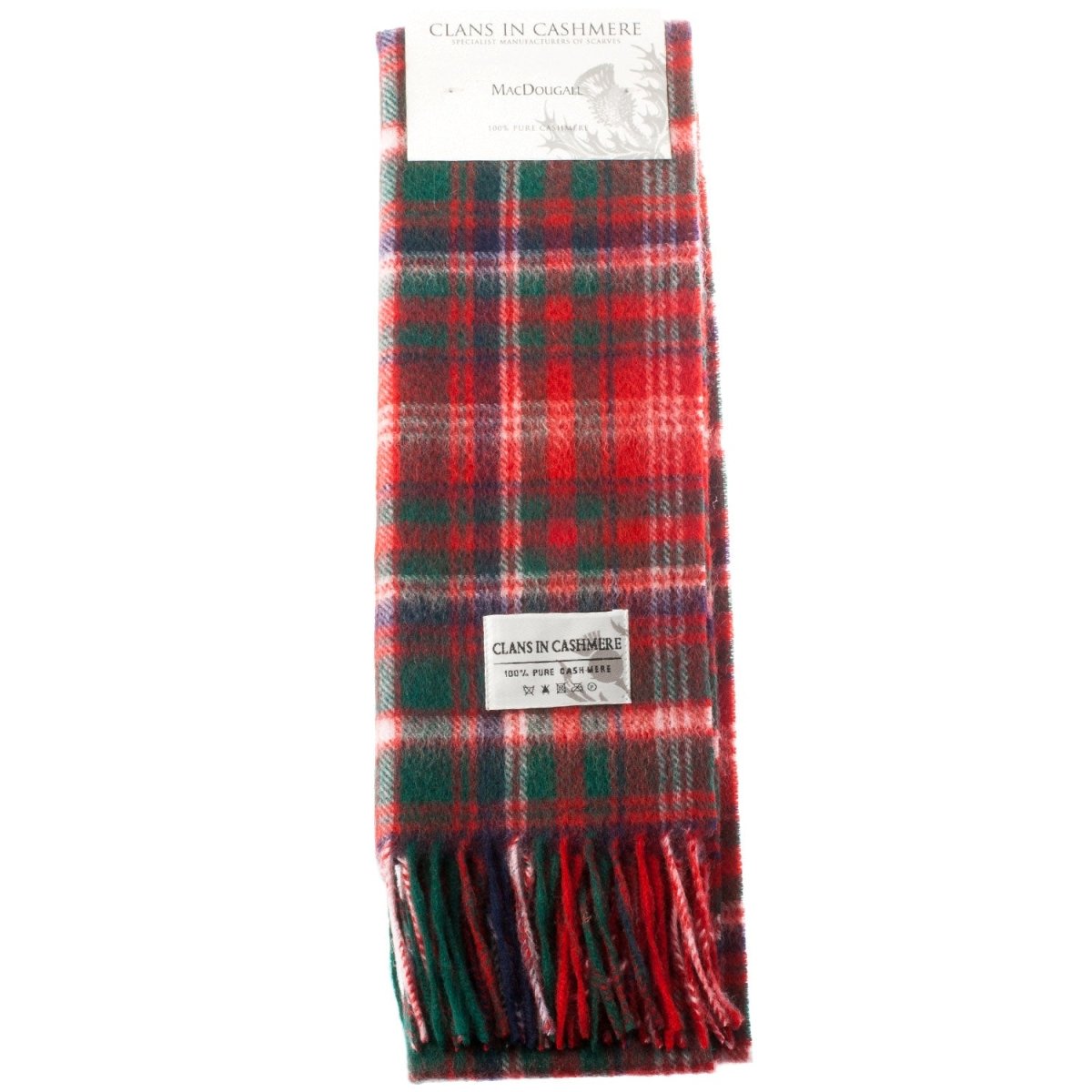 Cashmere Scottish Tartan Clan Scarf Macdougall - Heritage Of Scotland -