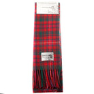 Cashmere Scottish Tartan Clan Scarf Mackinnon Red - Heritage Of Scotland -