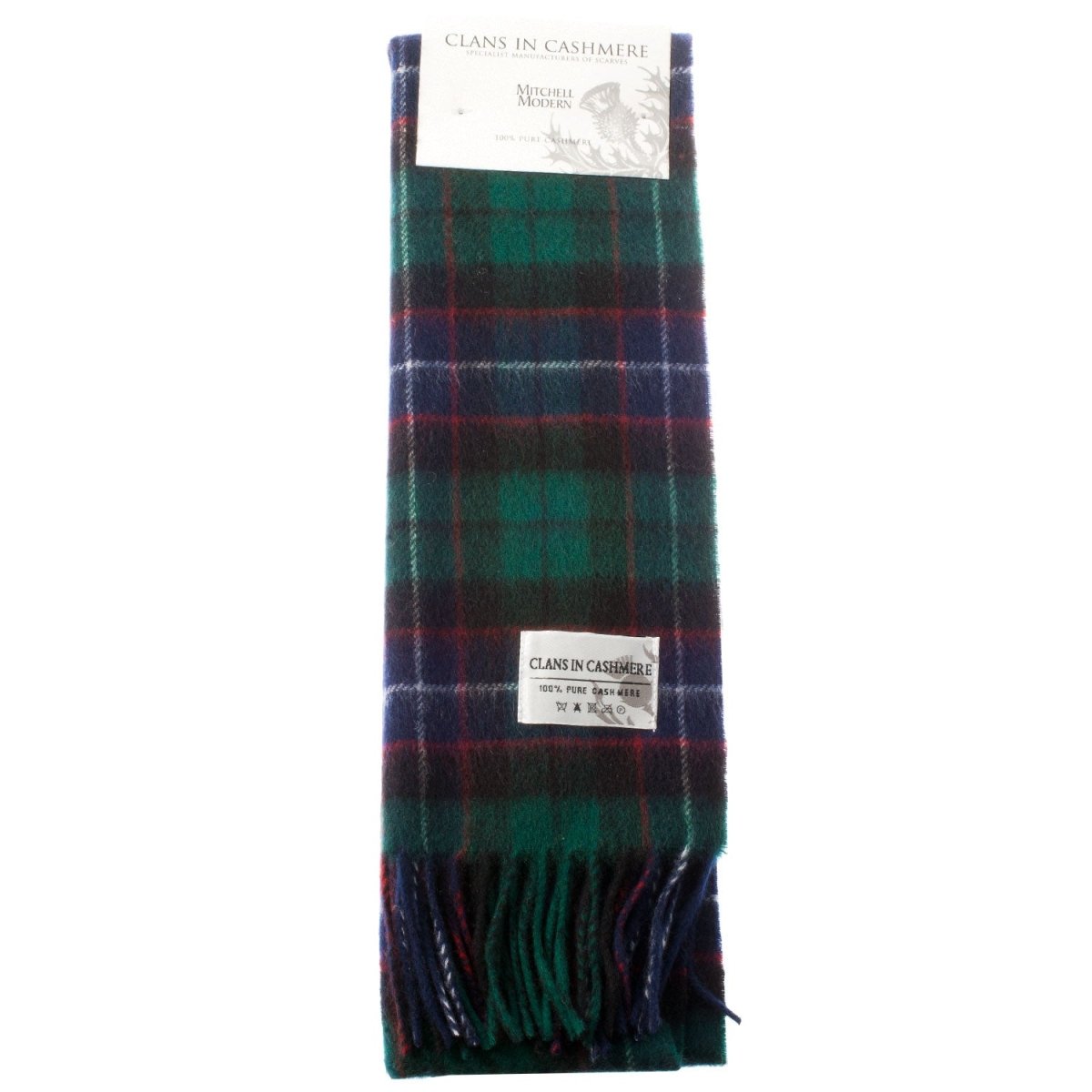 Cashmere Scottish Tartan Clan Scarf Mitchell - Heritage Of Scotland -