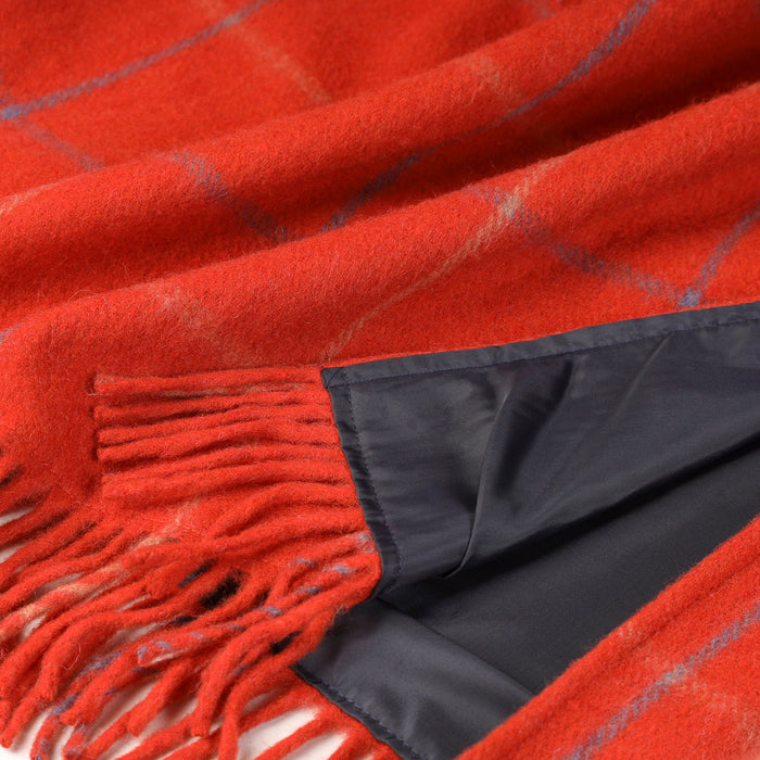 Check Picnic Blanket Rust - Heritage Of Scotland - RUST