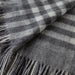 Chequer Cashmere Blend Blanket Grey - Heritage Of Scotland - GREY