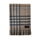 Chequer Cashmere Blend Blanket Natural - Heritage Of Scotland - NATURAL