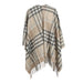 Chequer Tartan 90/10 Cashmere Mini Cape Natural - Heritage Of Scotland - NATURAL