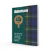 Clan Books Adamson - Heritage Of Scotland - ADAMSON