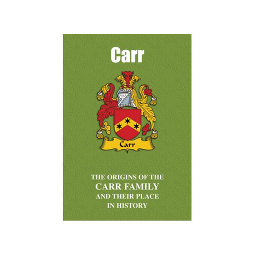 Clan Books Carr - Heritage Of Scotland - CARR