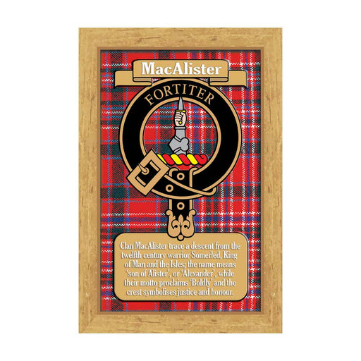 Clan Books Macalister - Heritage Of Scotland - MACALISTER