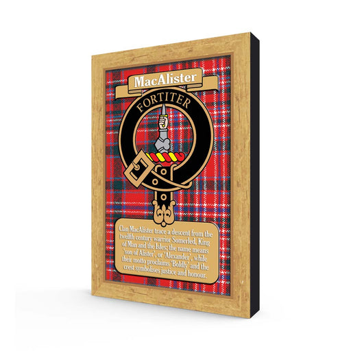 Clan Books Macalister - Heritage Of Scotland - MACALISTER