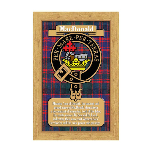Clan Books Macdonald - Heritage Of Scotland - MACDONALD