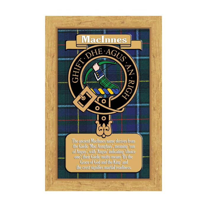 Clan Books Macinnes - Heritage Of Scotland - MACINNES