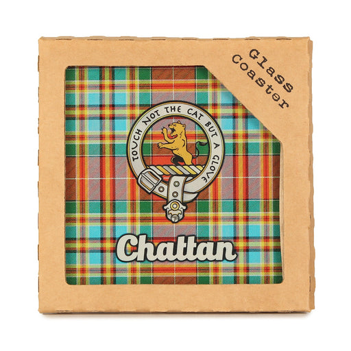 Clan Glass Coaster Chattan - Heritage Of Scotland - CHATTAN