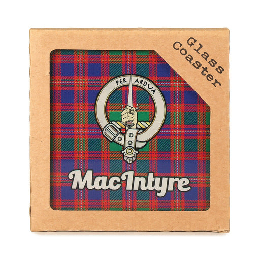 Clan Glass Coaster Macintyre - Heritage Of Scotland - MACINTYRE