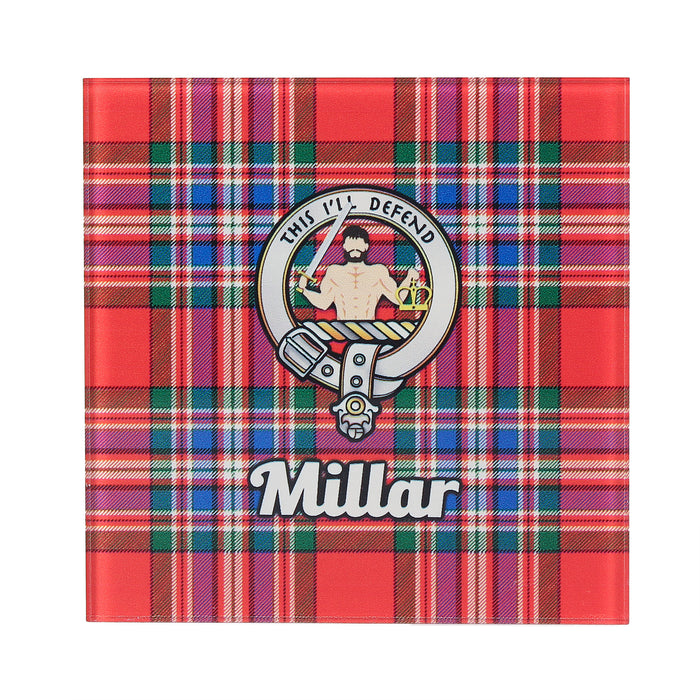 Clan Glass Coaster Millar - Heritage Of Scotland - MILLAR