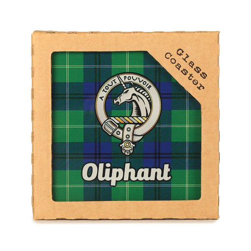 Clan Glass Coaster Oliphant - Heritage Of Scotland - OLIPHANT