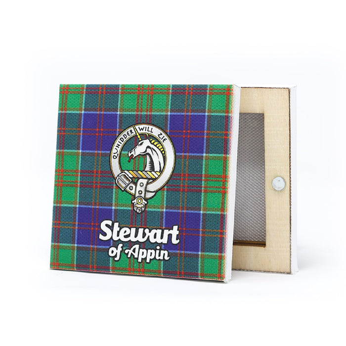 Clan Square Fridge Magnet Stewart Of Appin - Heritage Of Scotland - STEWART OF APPIN