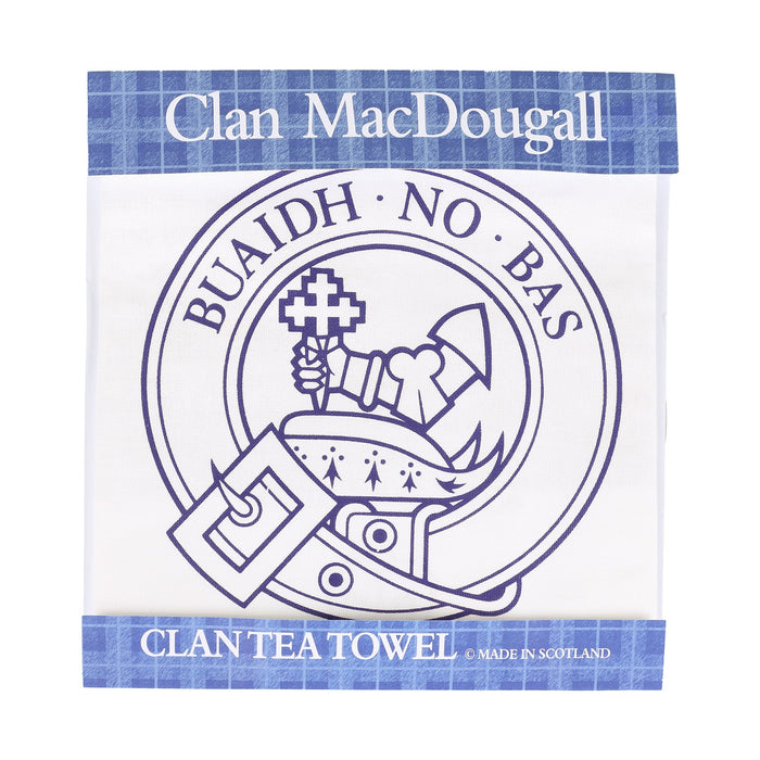 Clan Tea Towel Macdougall - Heritage Of Scotland - MACDOUGALL