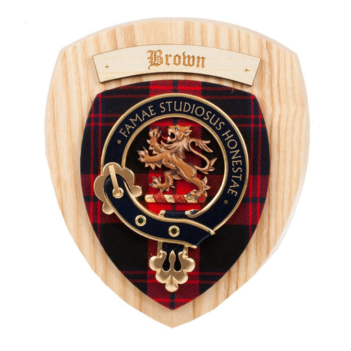 Clan Wall Plaque Brown - Heritage Of Scotland - BROWN