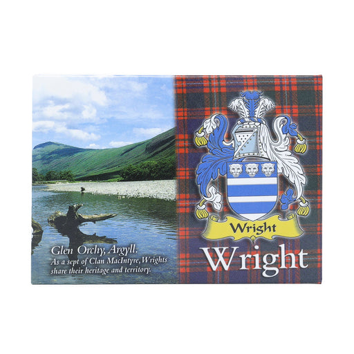 Clan/Family Scenic Magnet Wright S - Heritage Of Scotland - WRIGHT S