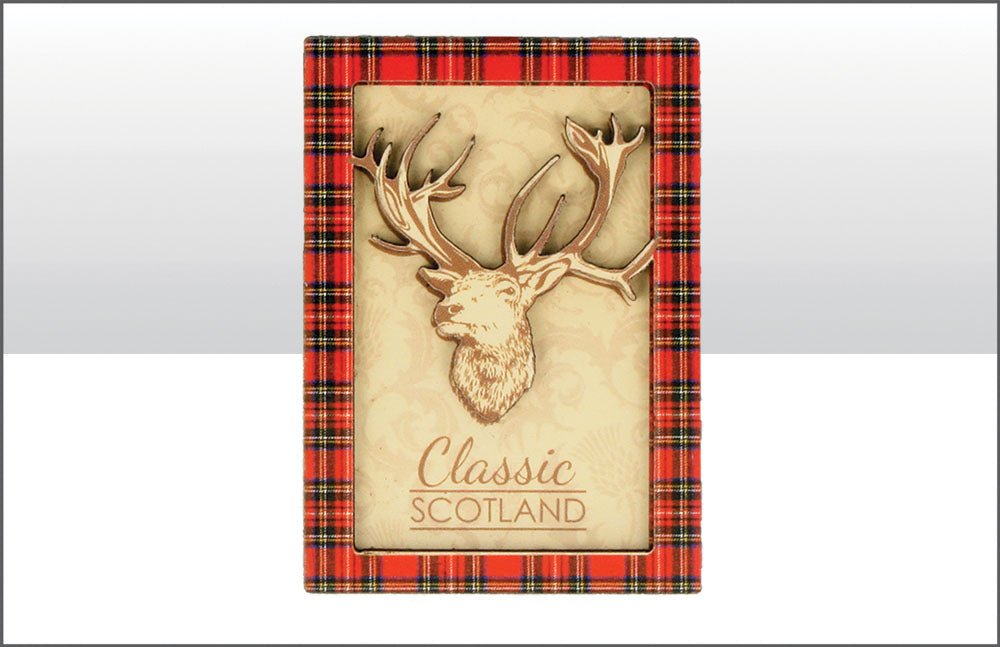 Classic Scotland Stag Wood Magnet - Heritage Of Scotland - NA
