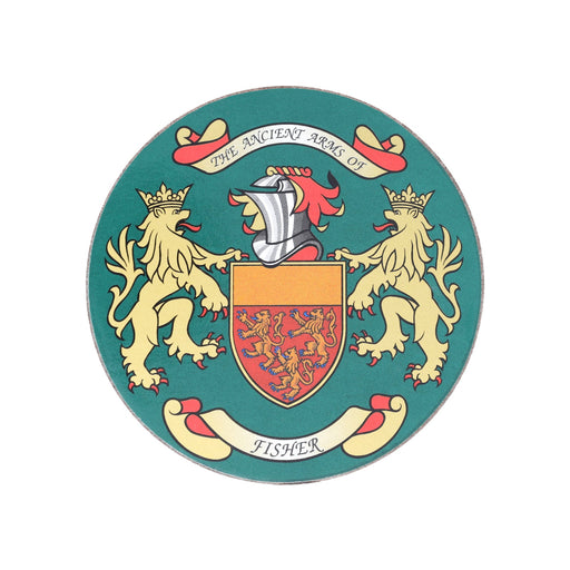 Coat Of Arms Coasters Fisher - Heritage Of Scotland - FISHER